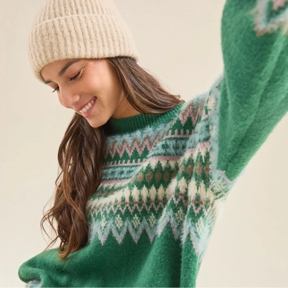 Altar’d State Cindy fair isle sweater - Picture 1 of 6